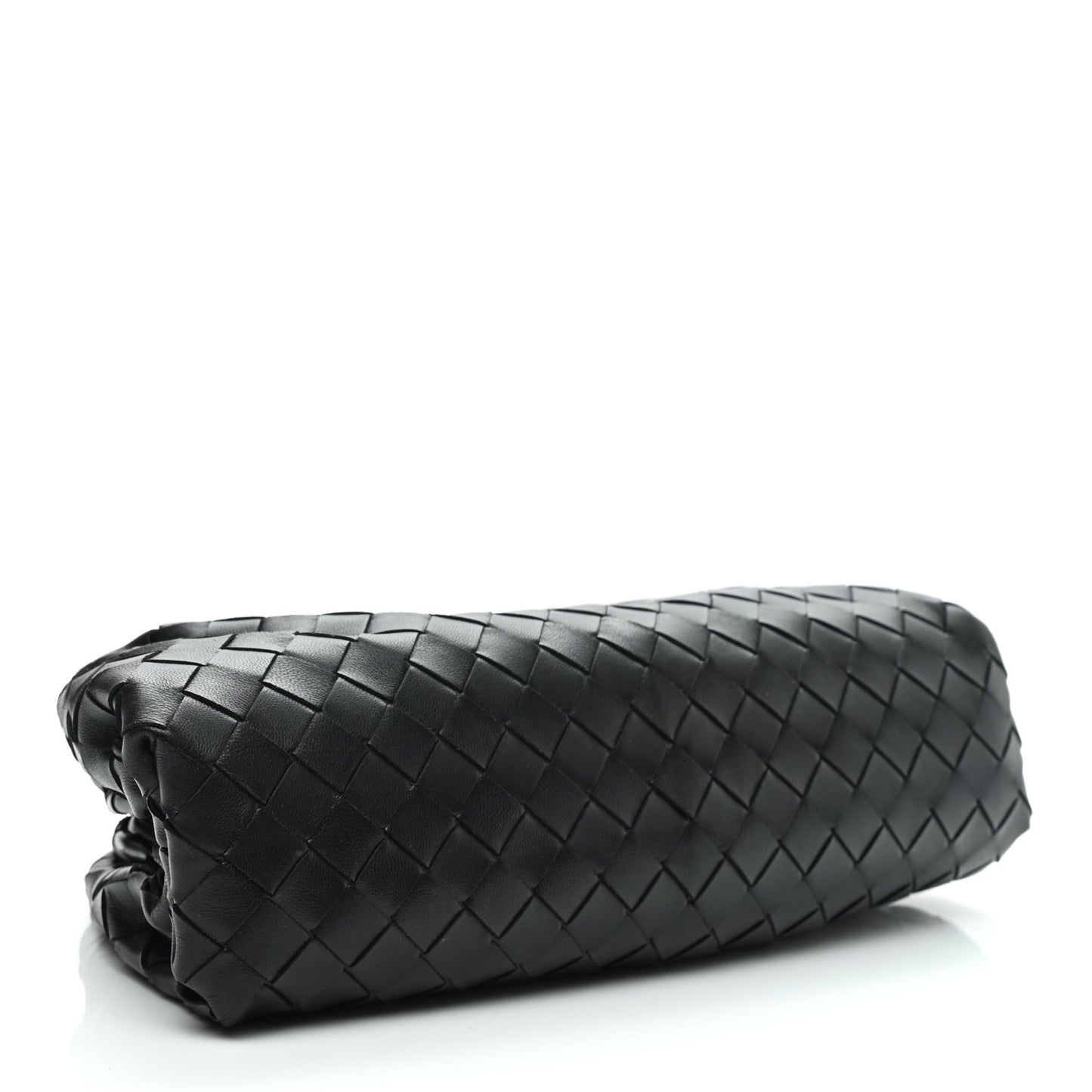 Nappa Maxi Intreccio The Pouch Oversized Clutch Black