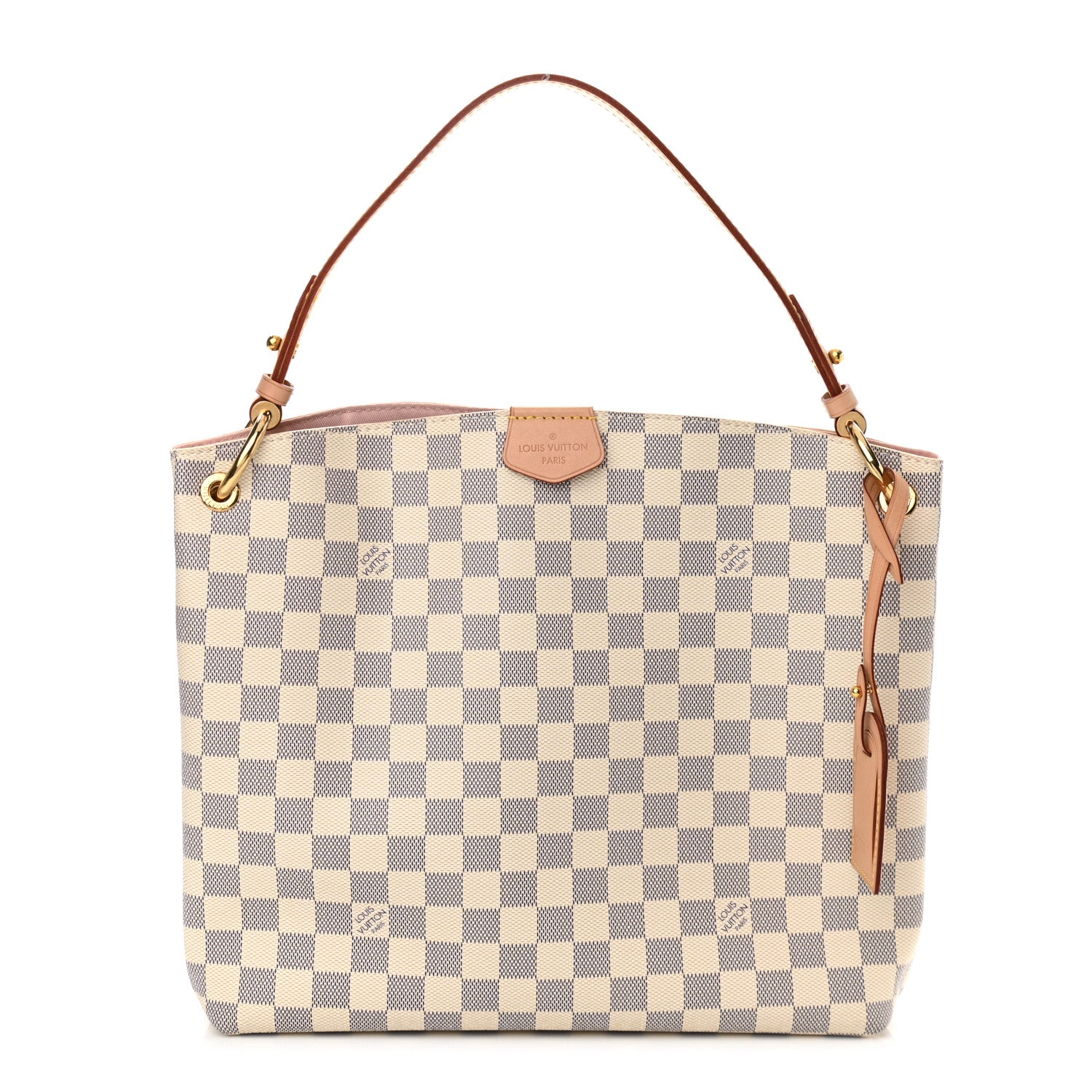 Louis Vuitton Damier Azur Graceful PM Rose Ballerine 1 of 12