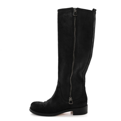 Jimmy Choo Suede Doreen Tall Boots 36.5 Black 1 of 11