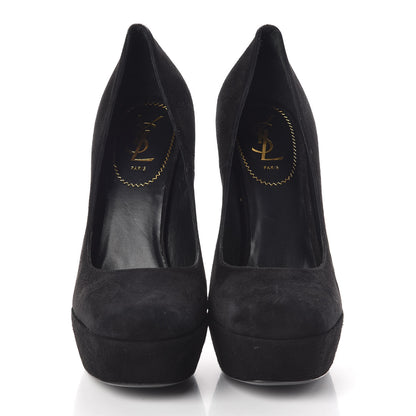 Saint Laurent Kid Scamosciato Lucy 105 Pumps 40 Black 2 of 7