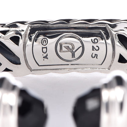 David Yurman Sterling Silver Black Onyx 10mm Waverly Bracelet 4 of 4