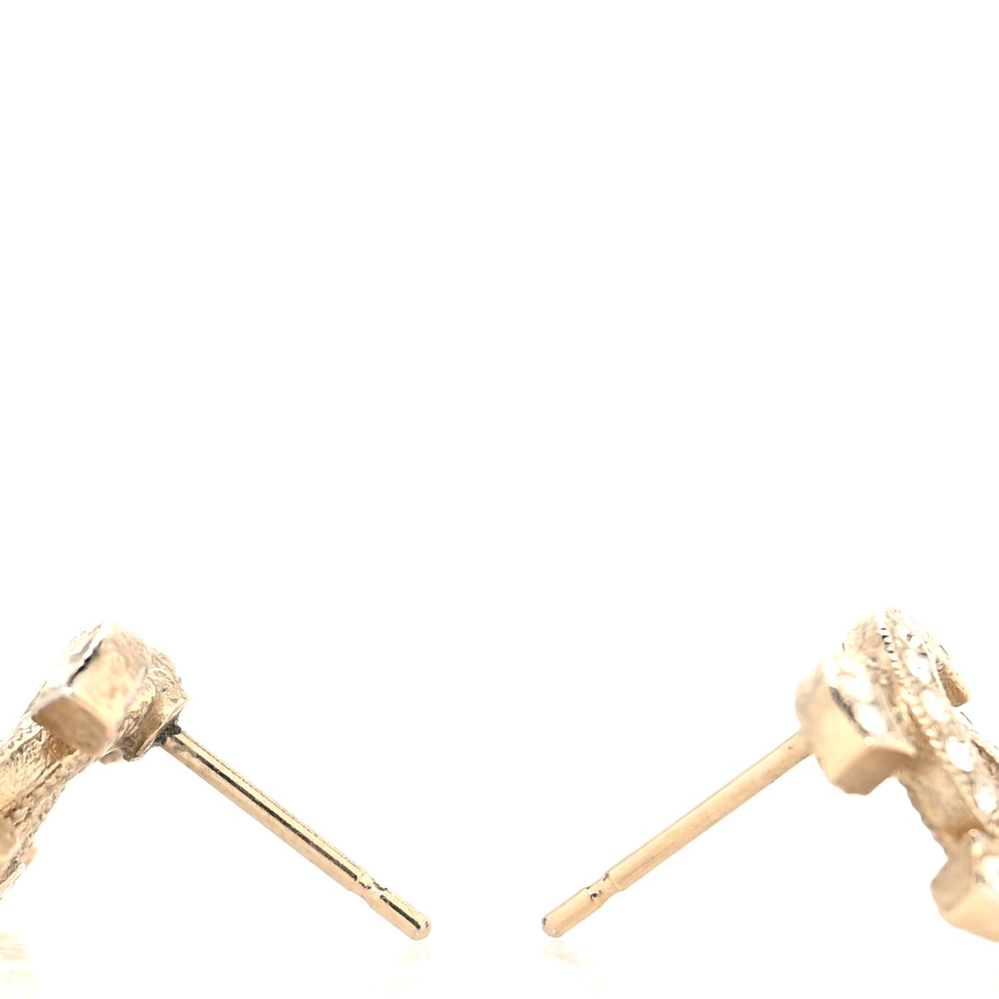 Crystal Timeless CC Earrings Light Gold