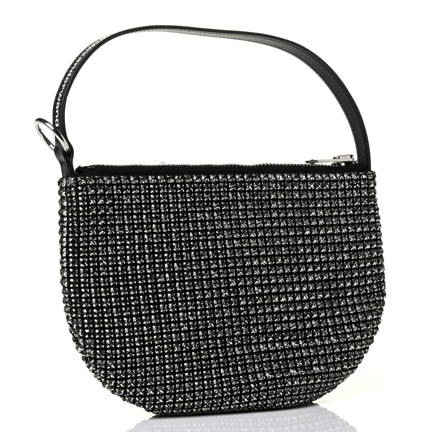 Alexander Wang Mesh Crystal Wanglock Fortune Cookie Bag Black 2 of 5