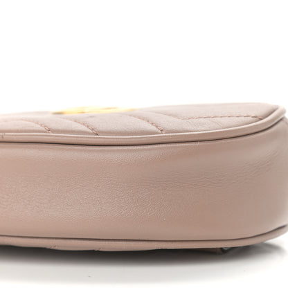 Gucci Calfskin Matelasse GG Marmont Belt Bag 95 38 Porcelain Rose 10 of 10