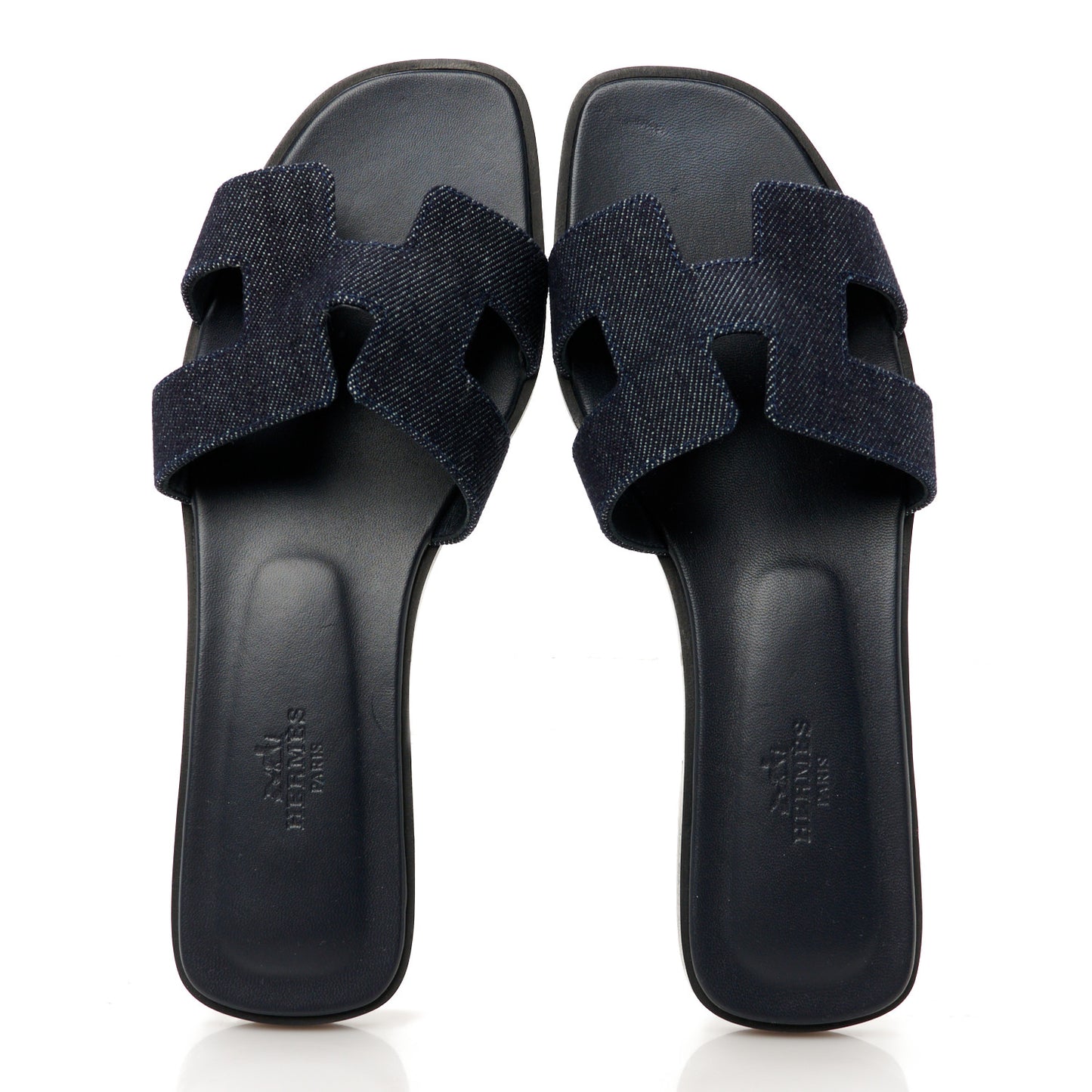 Denim Canvas Oran Sandals 37.5 Bleu Brut