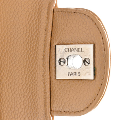 Chanel Caviar Quilted Medium Double Flap Beige 9 of 17