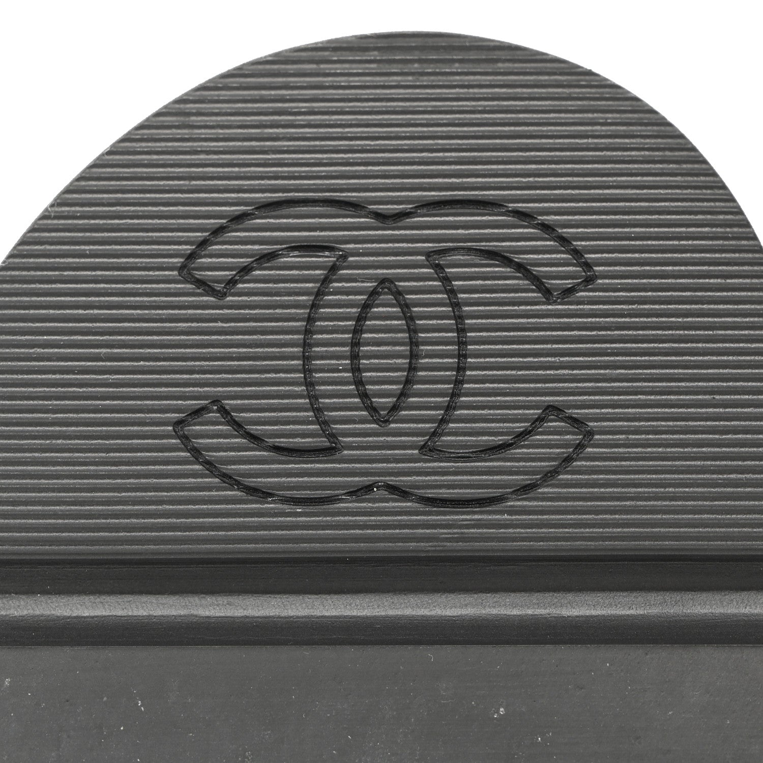 Chanel Lambskin Quilted Platform Sandals 39 Black 9 of 10