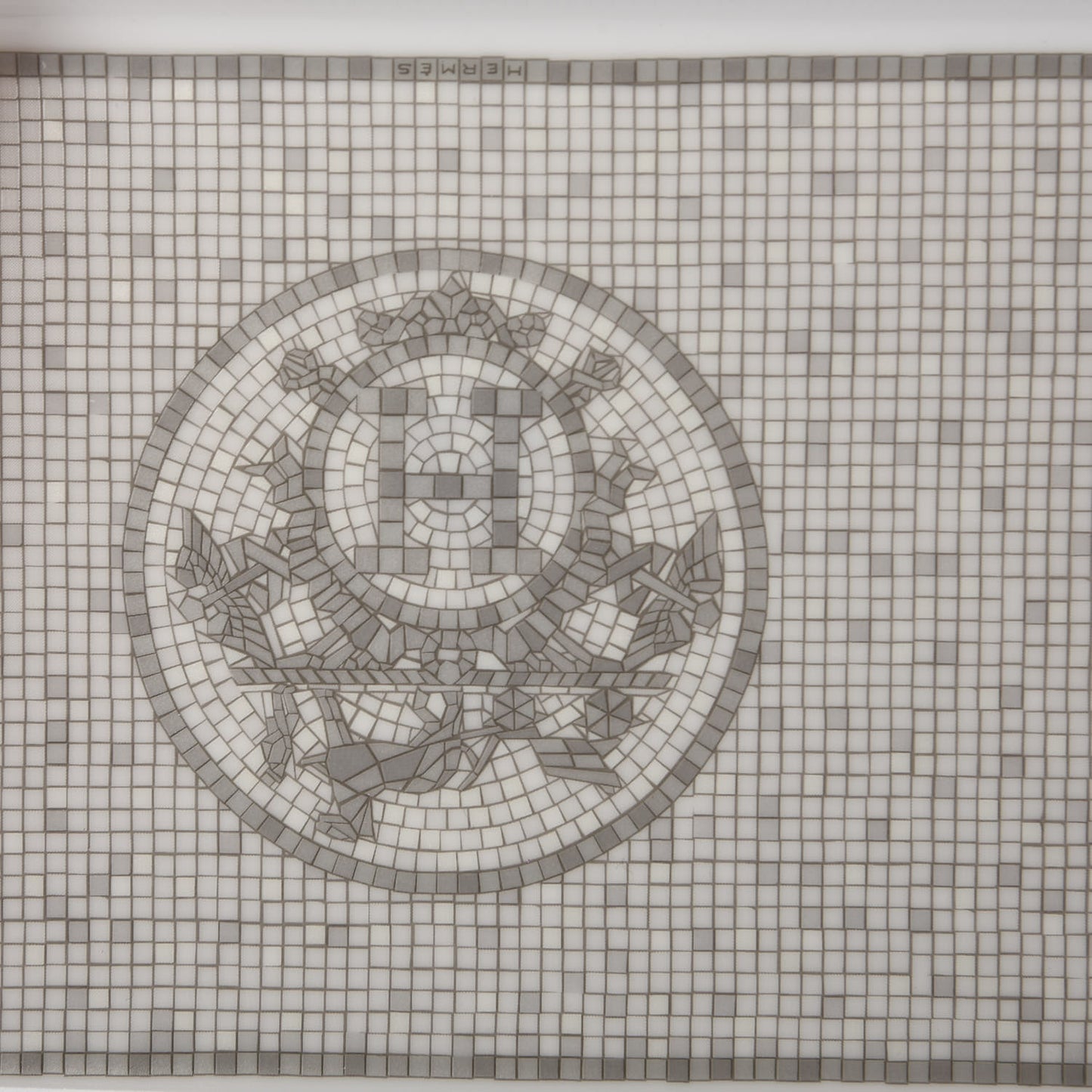 Porcelain Mosaique Au 24 Sushi Plate Platine