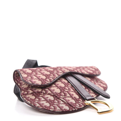 Christian Dior Oblique Saddle Pouch Bordeaux 4 of 9