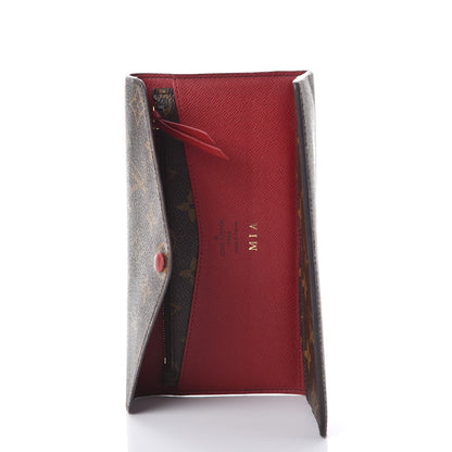 Louis Vuitton Monogram Josephine Wallet Red 5 of 9