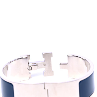 Hermes Enamel Wide Clic Clac H Bracelet PM Bleu Biarritz 5 of 5