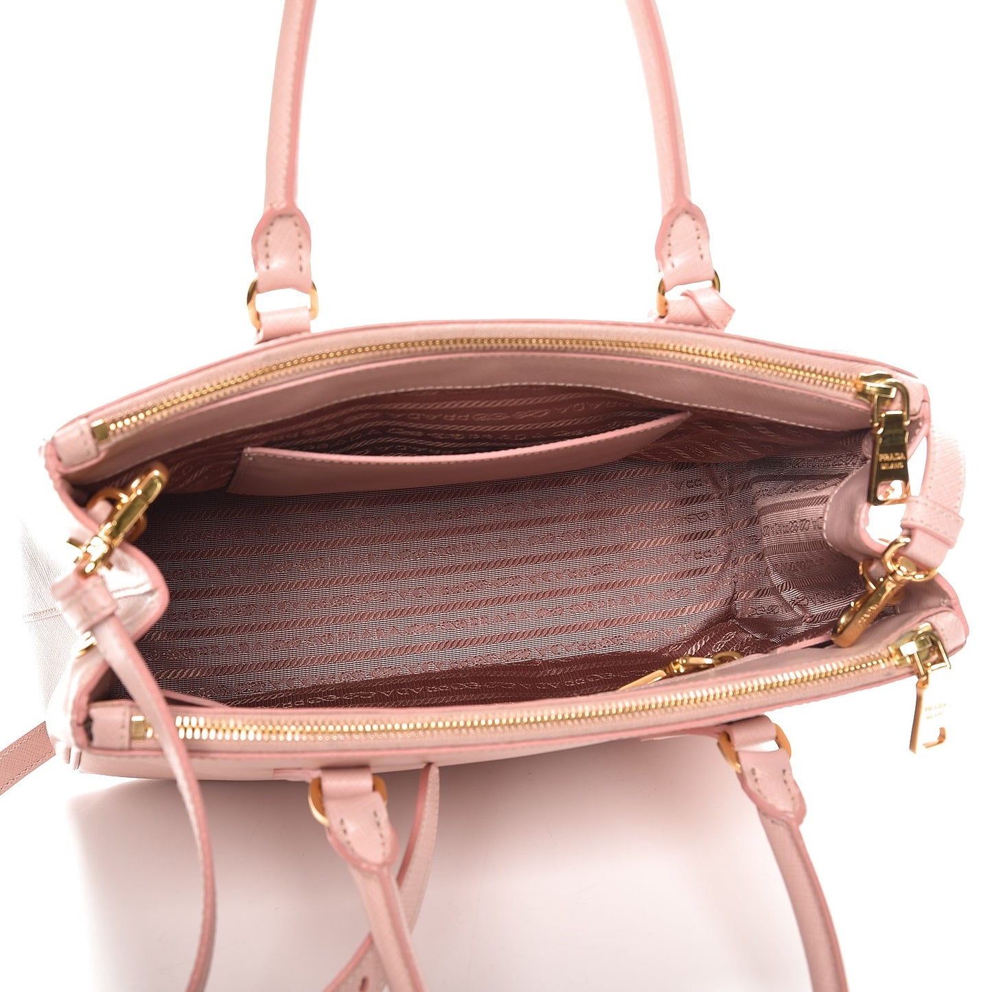 Saffiano Small Galleria Double Zip Tote Orchidea