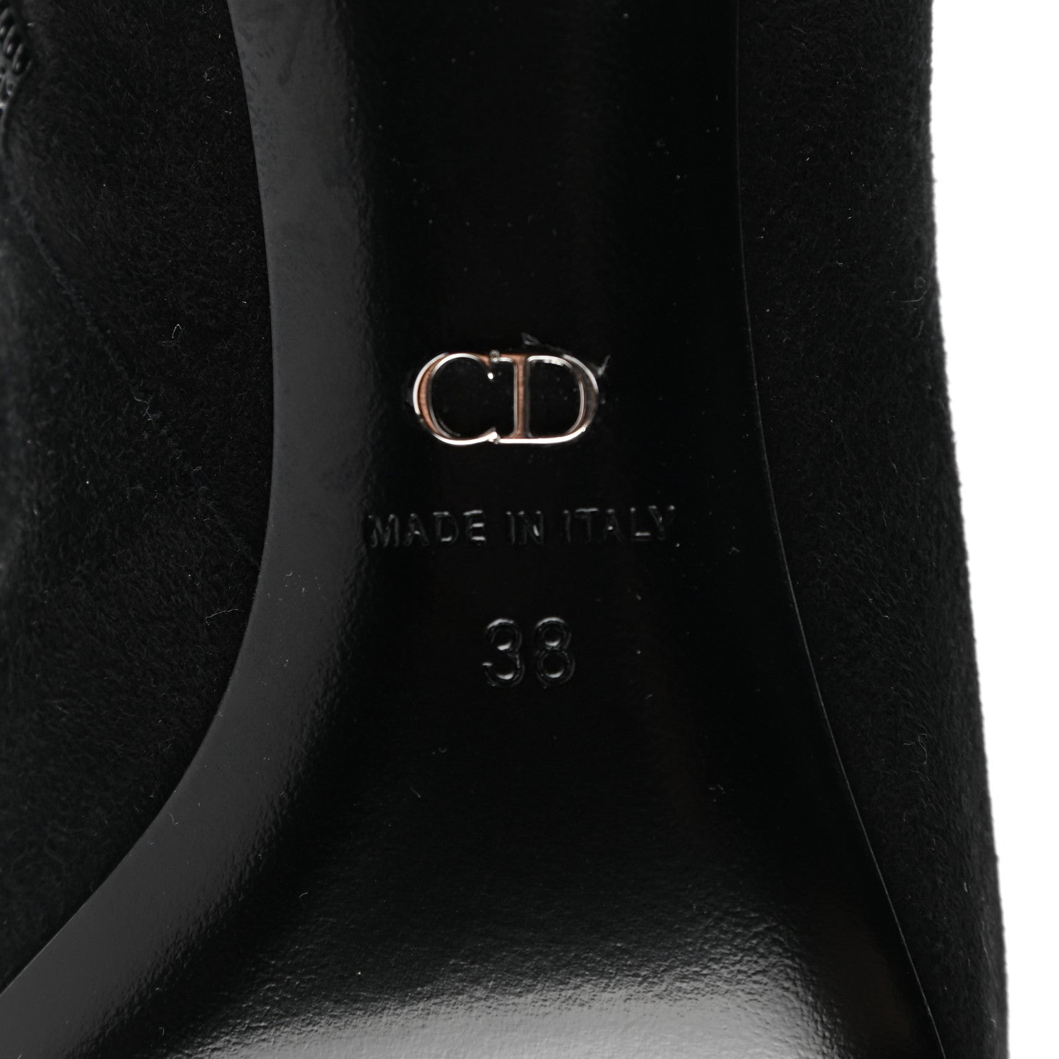 Christian Dior Suede Ankle Boots 38 Black 6 of 9