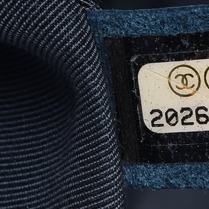 Chanel Caviar Quilted Flap Tote Blue 7 of 9