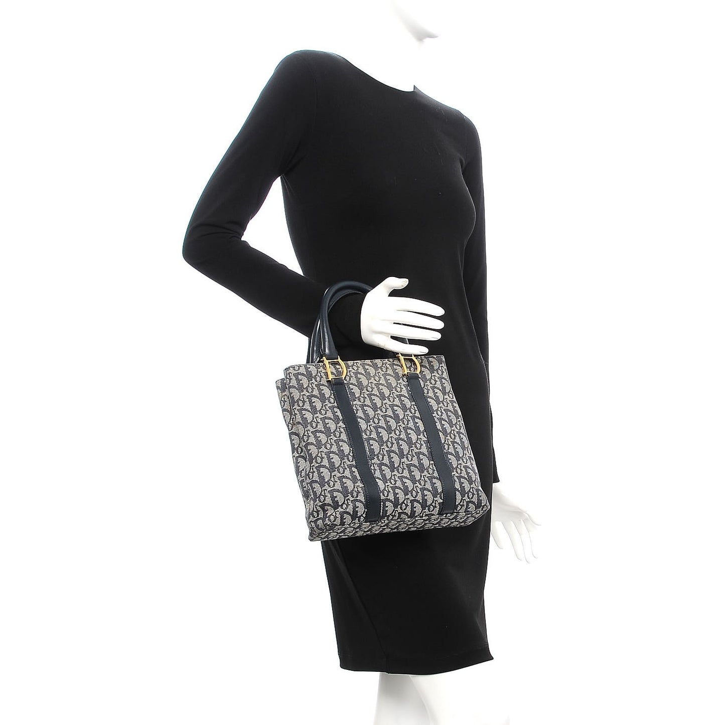 Monogram Tote Navy Blue