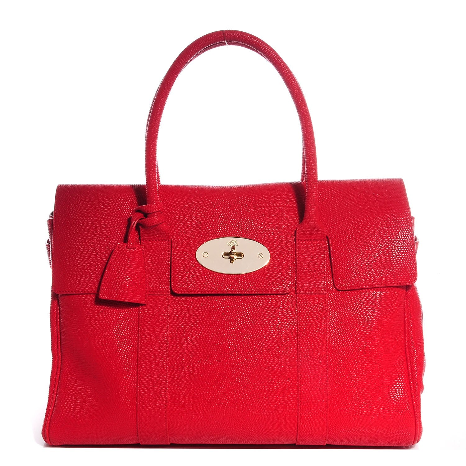 Mulberry Textured Lizard Print Bayswater Red 1 of 12