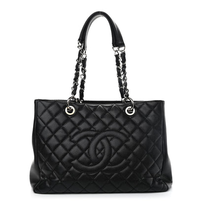 Chanel Caviar Quilted Grand Shopping Tote GST Black 1 of 11