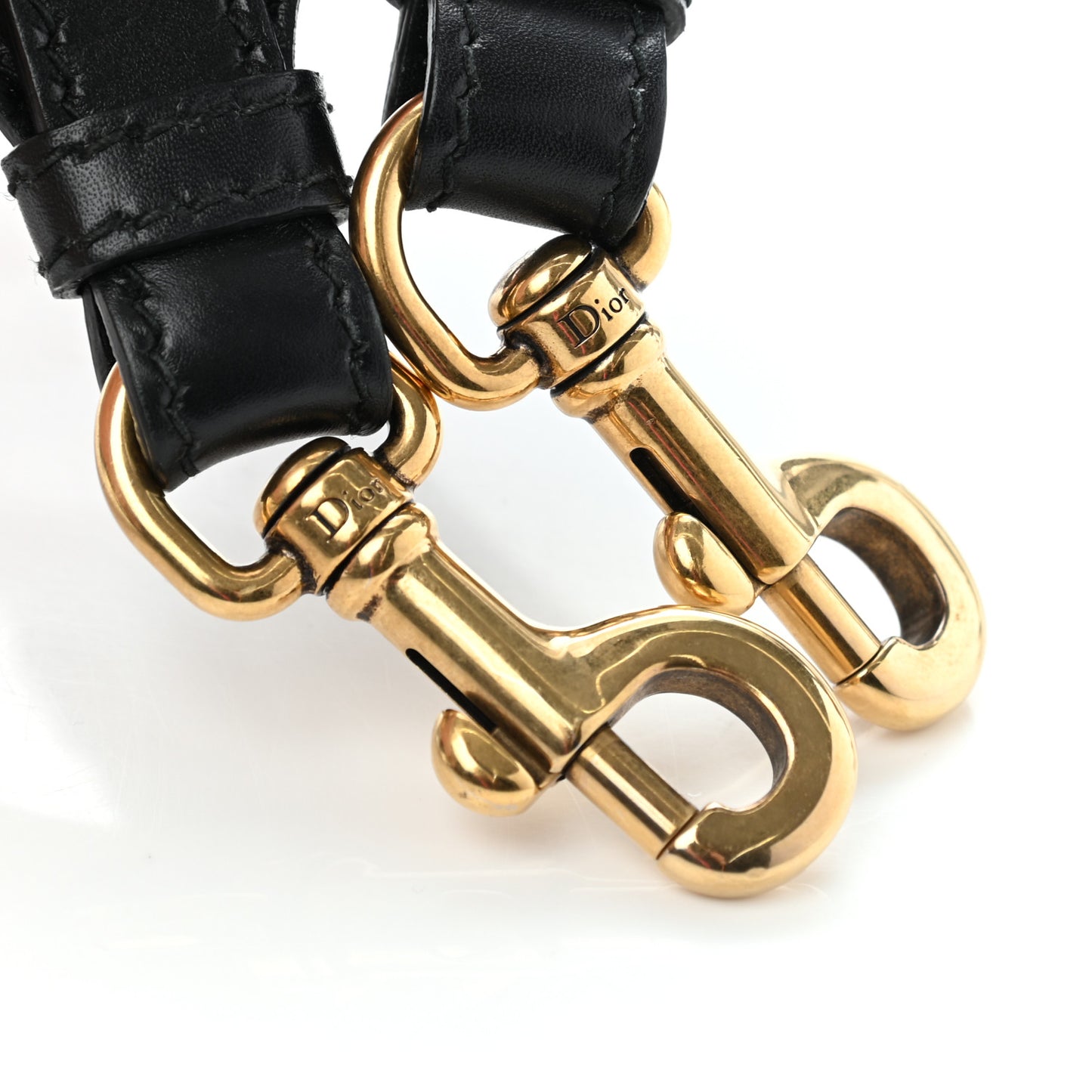 Calfskin J'Adior Shoulder Strap Black