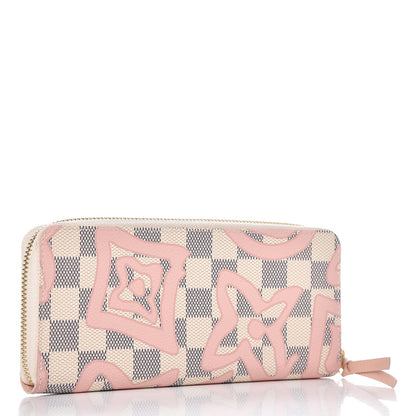 Louis Vuitton Damier Azur Tahitienne Clemence Wallet 3 of 7