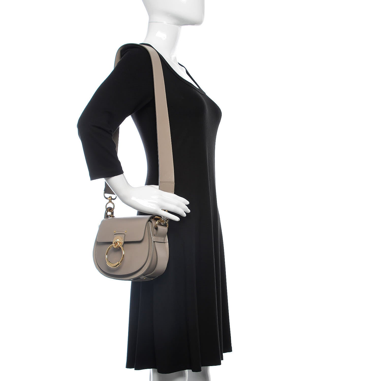 Chloe Calfskin Small Tess Bag Motty Grey 2 of 9