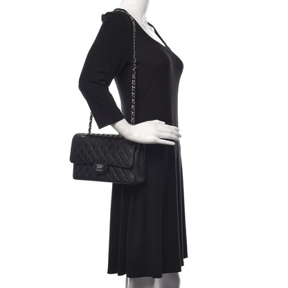 Chanel Caviar Quilted Medium Double Flap Black 3 of 12