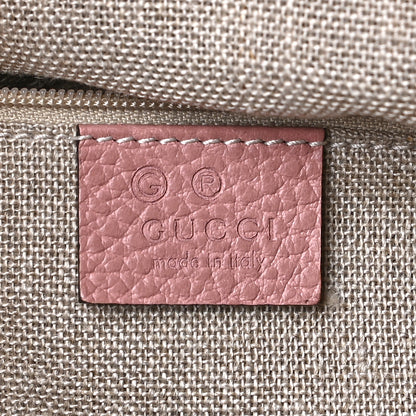 Gucci Dollar Calfskin GG Charm Dome Satchel Soft Pink 6 of 9