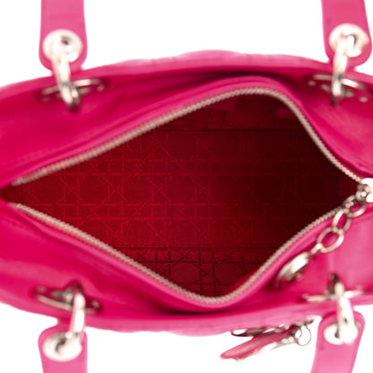 Christian Dior Lambskin Cannage Medium Lady Dior Pink 5 of 9
