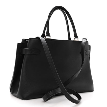 Louis Vuitton LOUIS VUITTON Calfskin Lockme Day Black 3 of 11
