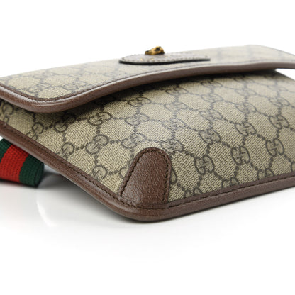 Gucci GG Supreme Monogram Neo Vintage Web Belt Bag Brown 6 of 11