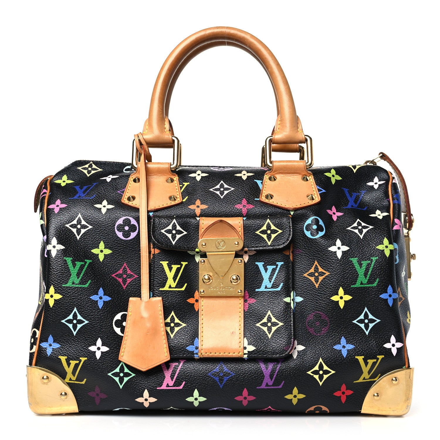 Louis Vuitton Monogram Multicolor Speedy 30 Black 1 of 11