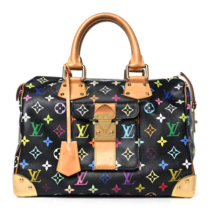 Louis Vuitton Monogram Multicolor Speedy 30 Black 1 of 11