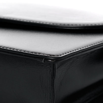Gucci Textured Calfskin Medium Torchon GG Ring Shoulder Bag Black 12 of 15