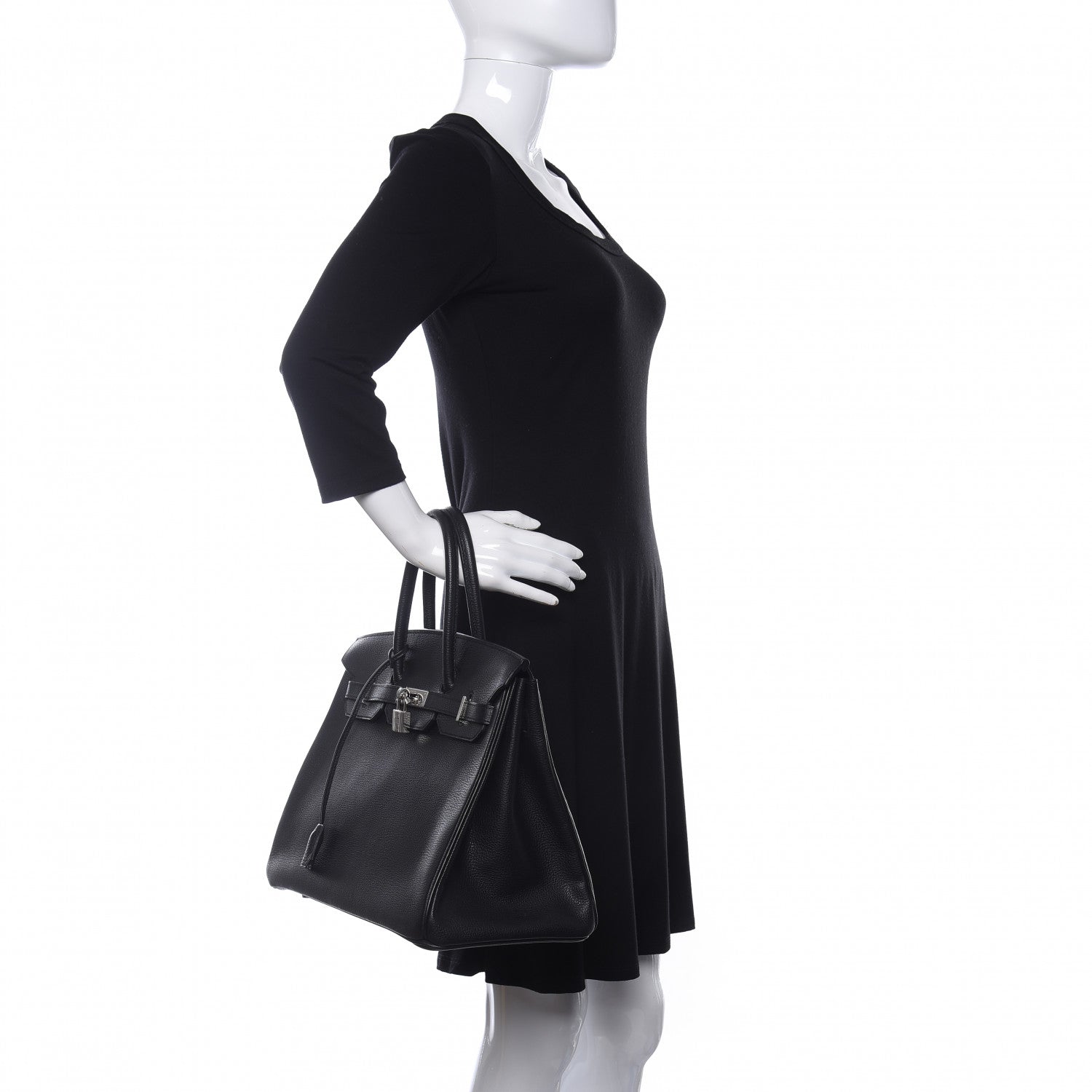 Hermes Vache Liegee Birkin 35 Black 2 of 12