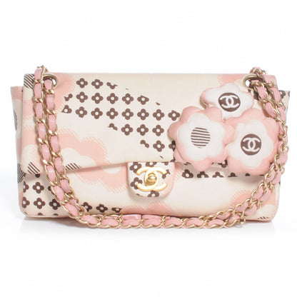 Chanel Silk Pillowed Camellia Flap Pink 1 of 9