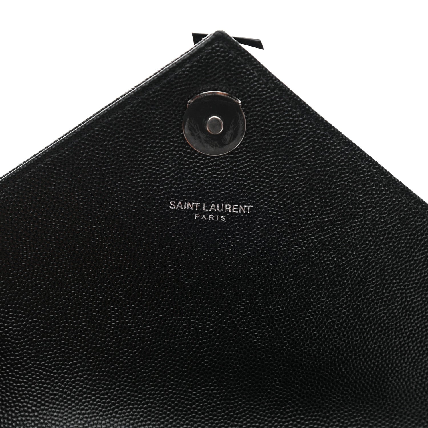 Saint Laurent Grain De Poudre Textured Mixed Matelasse Triquilt Medium Monogram Satchel Black 7 of 11