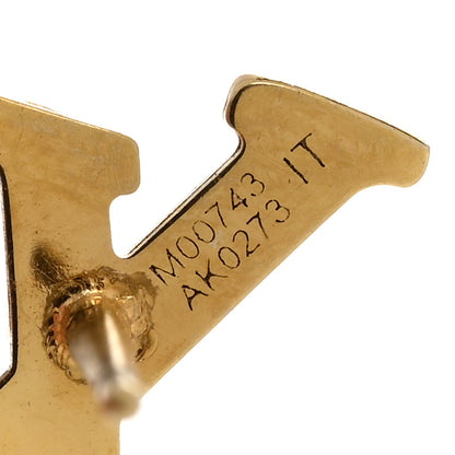 Louis Vuitton Metal LV Iconic Earrings Gold 5 of 6