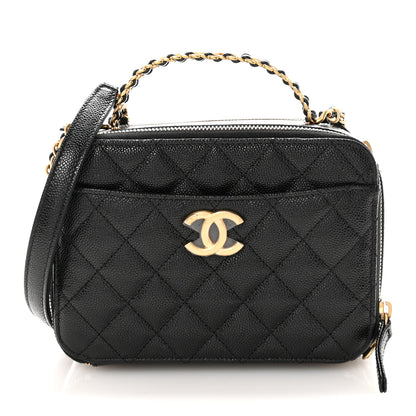Chanel Caviar Quilted Small Pick Me Up Vanity Case Black 1 of 10