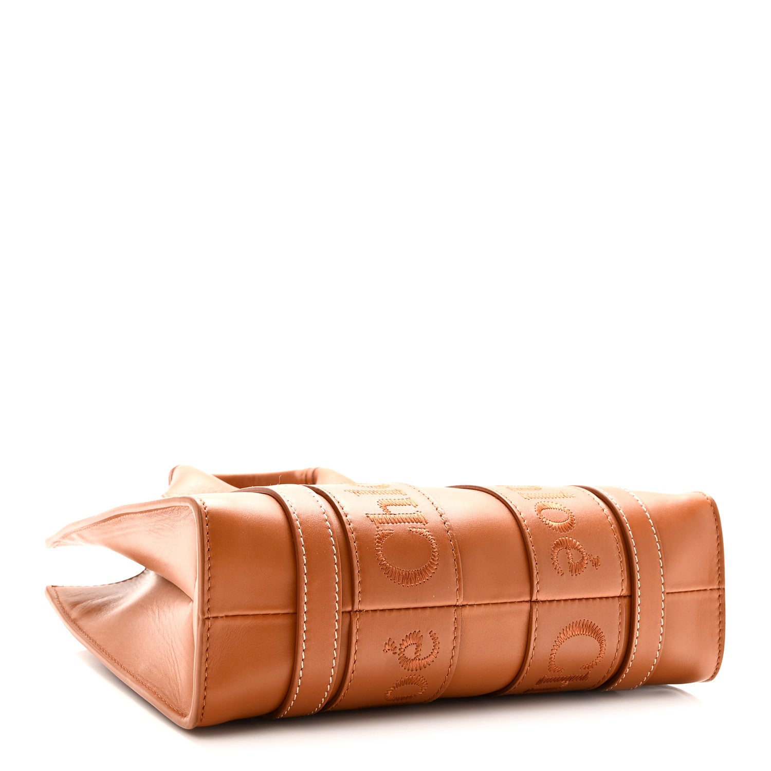 Chloe Calfskin Small Woody Tote Caramel 4 of 10