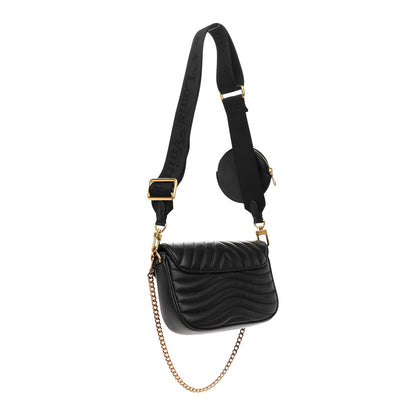 Louis Vuitton Calfskin New Wave Multi Pochette Black 3 of 11