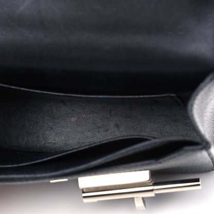 Hermes Chevre Mysore Mini Verrou Chaine Bag Black 4 of 20