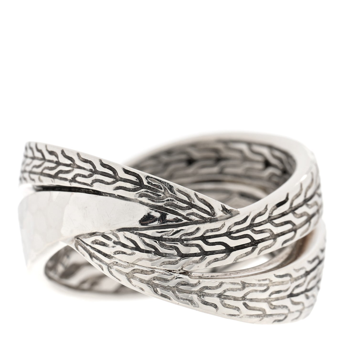 Sterling Silver Black Sapphire Black Spinel Twist Statement Ring 59 8.75