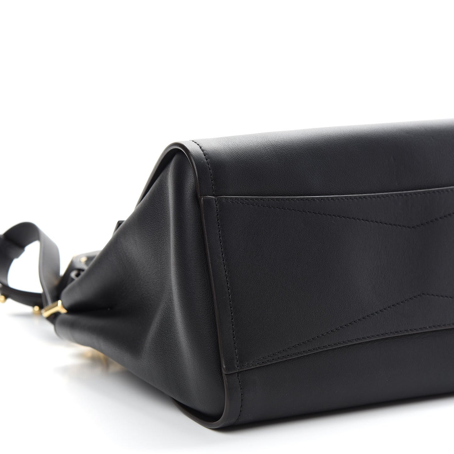 Calfskin Small Mystic Shoulder Bag Black