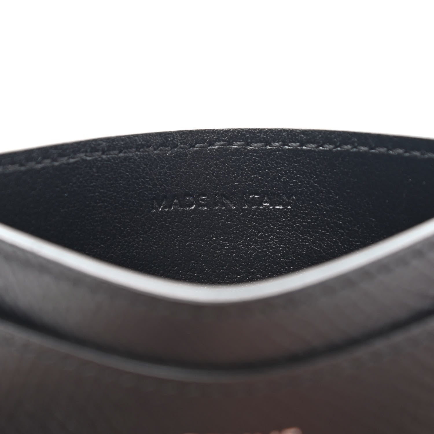 Celine Grained Calfskin Card Holder Black 7 of 7