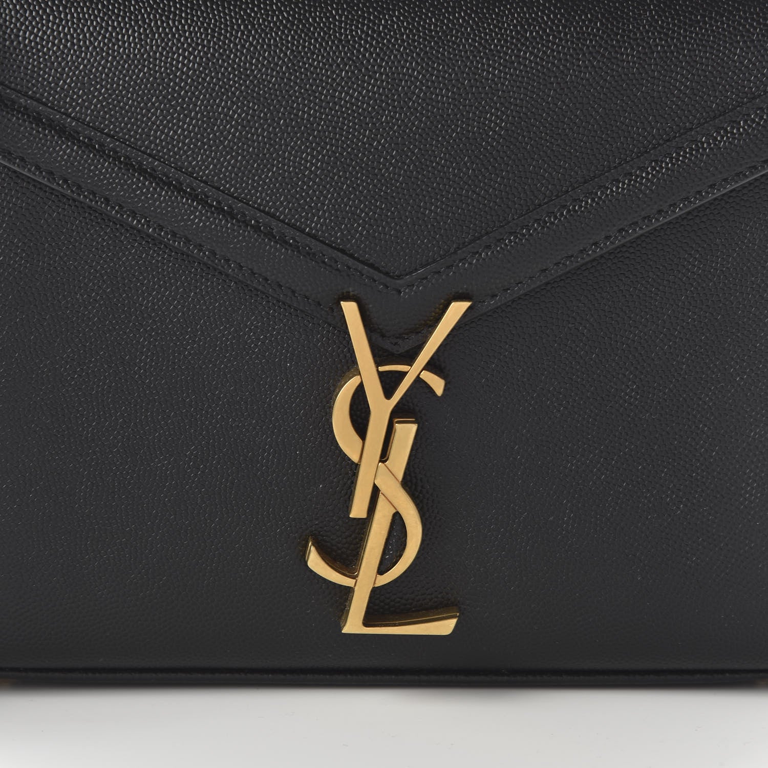 Saint Laurent Grain de Poudre Mini Classic Monogram Cassandra Top Handle Black Rouge Legion 9 of 9