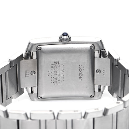 Cartier Stainless Steel 28mm Tank Francaise Automatic Watch 7 of 9