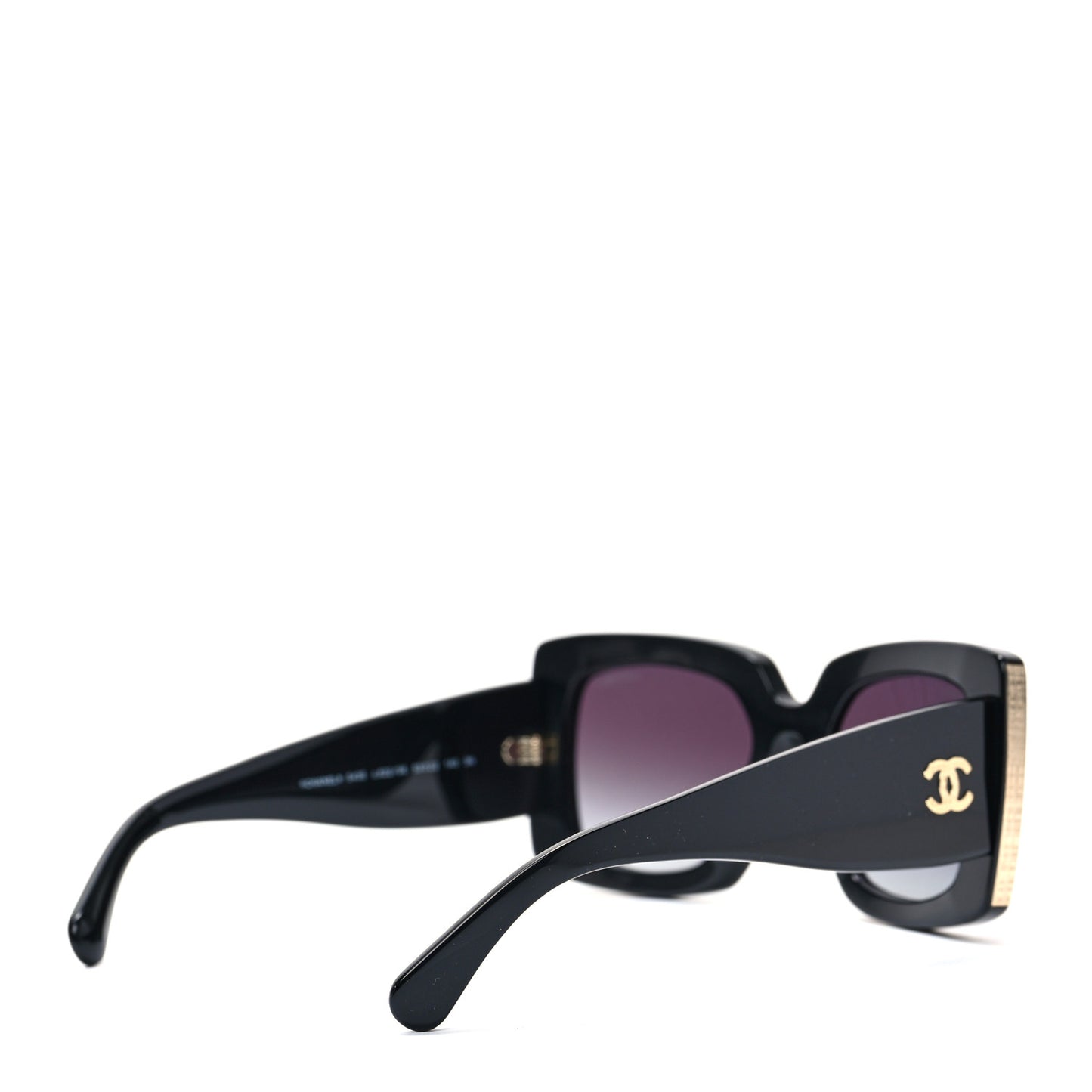 Acetate Rectangle Sunglasses 5435 Black
