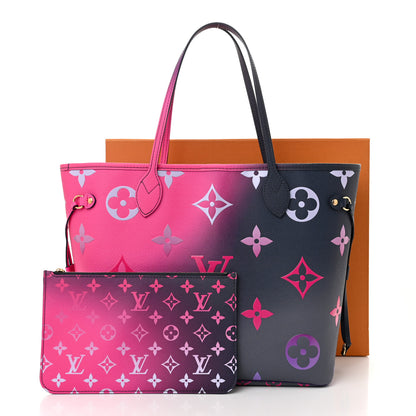 Louis Vuitton Monogram Giant Spring In The City Neverfull MM Midnight Fuchsia 11 of 11