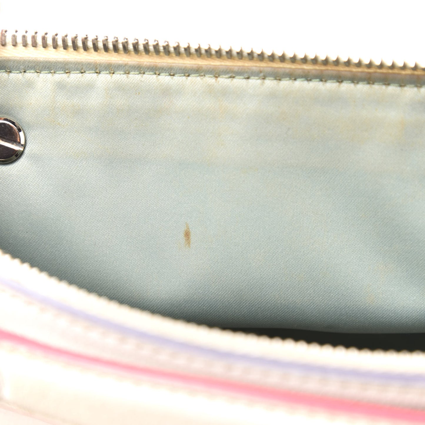 Vitello Dolce Crystal Croc Tail Mini By The Way Boston Bag White Ice Multicolor