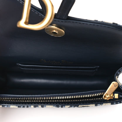 Christian Dior CHRISTIAN DIOR Oblique Saddle Belt Bag Blue 5 of 10