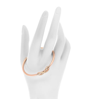 Tiffany 18K Rose Gold Diamond Infinity Cuff Bracelet 2 of 5